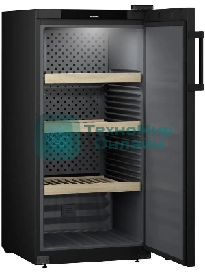 Винный шкаф Liebherr WSbl 4201 черный, 297 л, 1 отсек, 141 бут., класс E