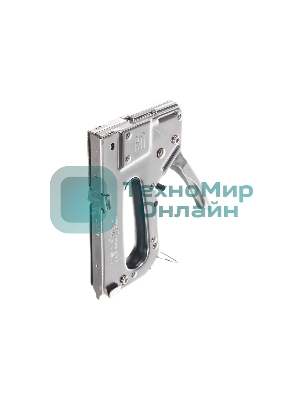 Степлер мебельный Сибртех, металлический, регулируемый, тип скобы 53, 4-14 мм