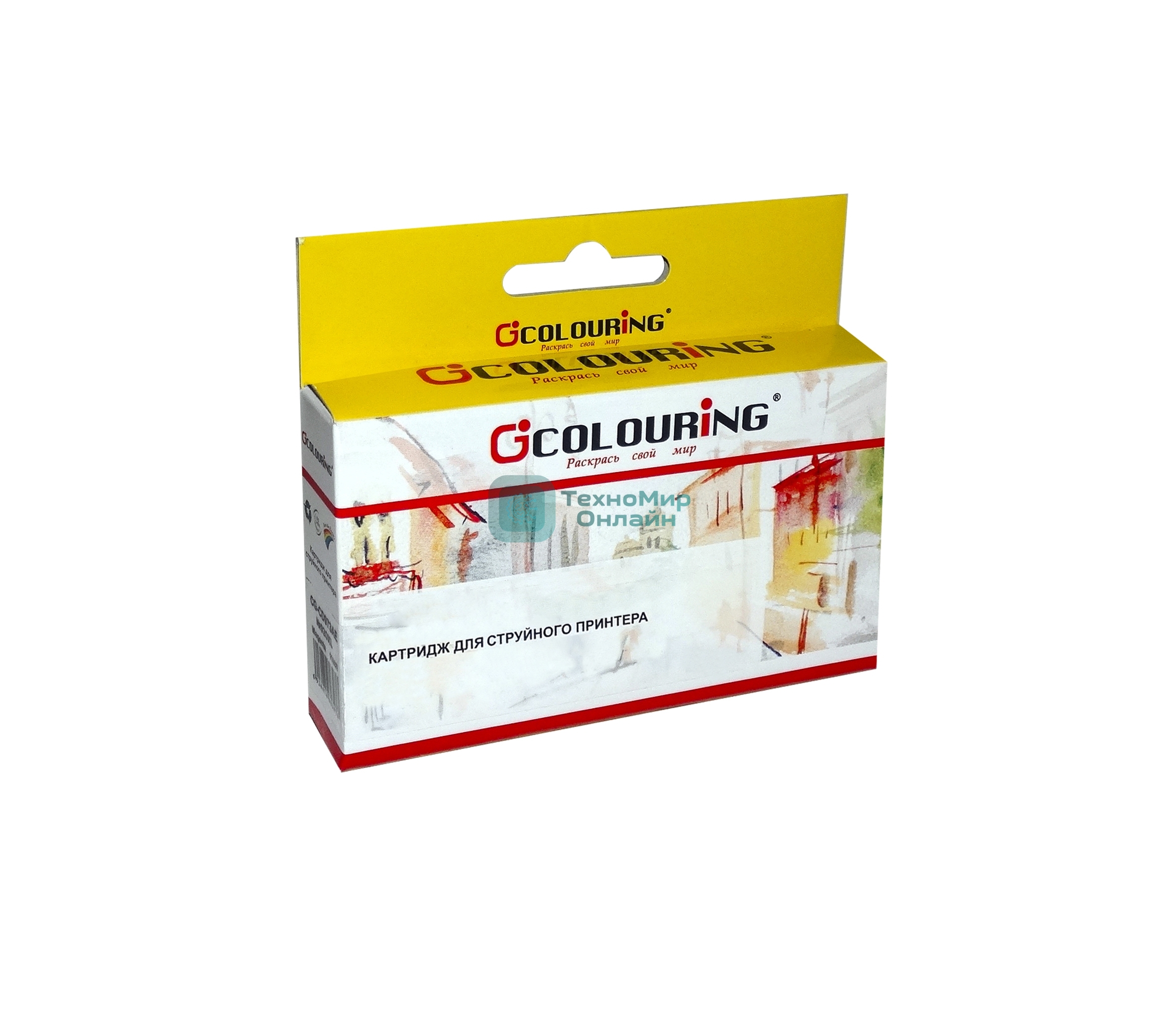 Картридж струйный Colouring CG-48440 Yellow водный для принтеров Epson Stylus Photo R200/R300/RX500