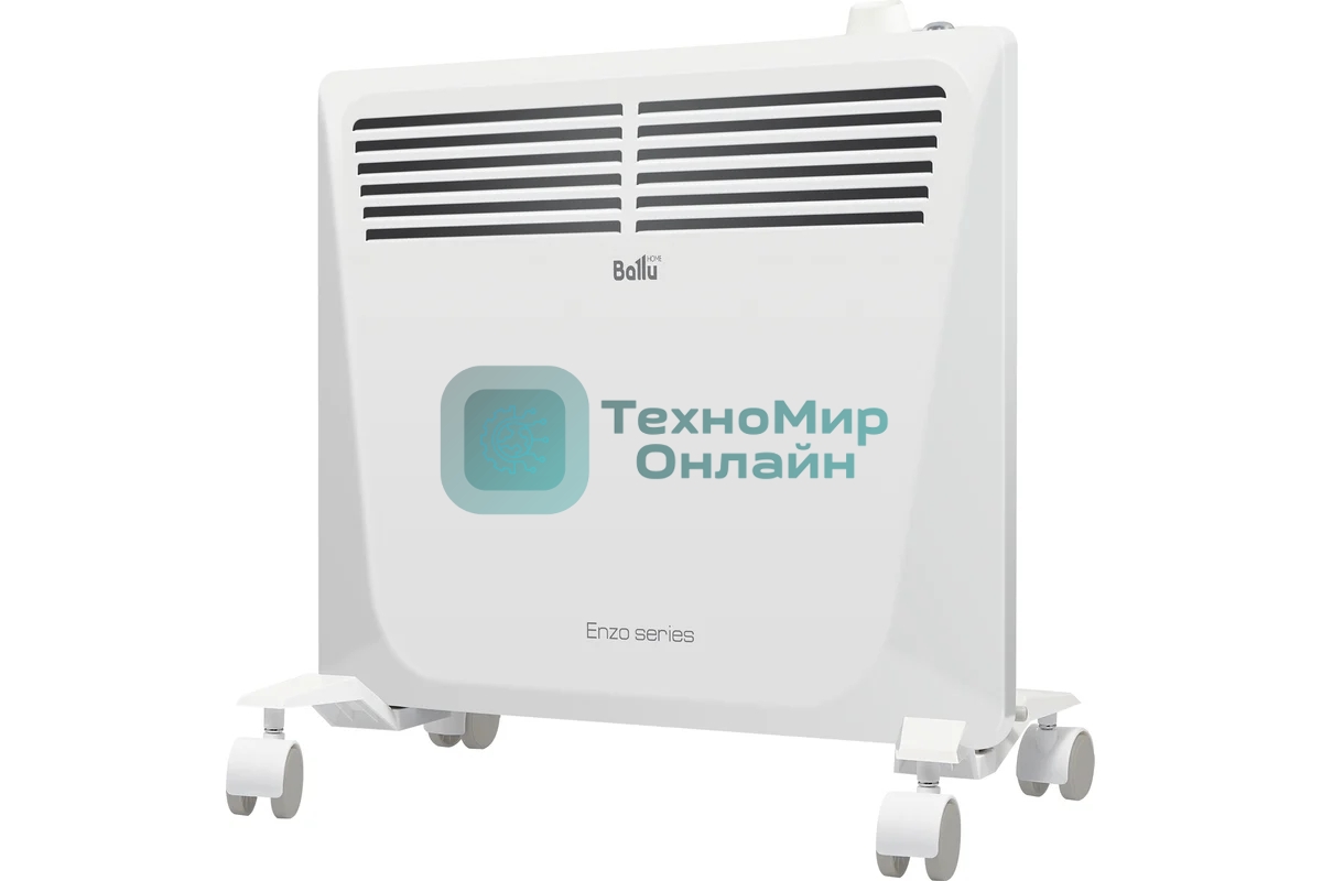 Конвектор электрический Ballu Enzo BEC/EZMR-500 белый, 500 Вт, 8 м2, термостат