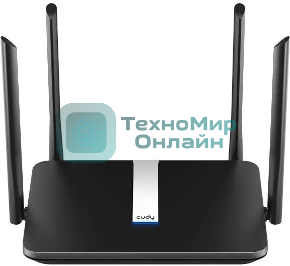Роутер беспроводной Cudy X6 AX1800 10/100/1000BASE-TX черный