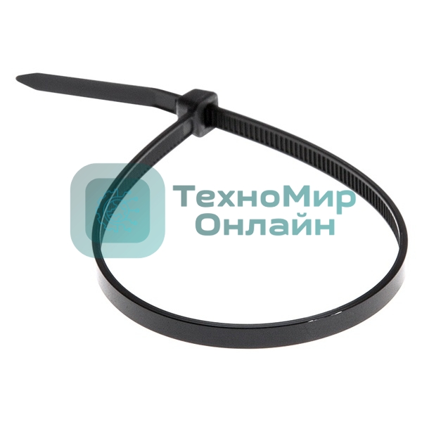 Хомут-стяжка кабельная нейлоновая Rexant 100x2,5 мм, черная, упаковка 100 шт.