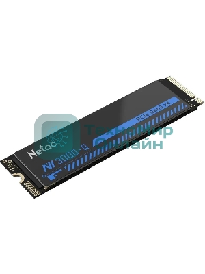 Накопитель SSD Netac NV3000 512Gb M.2 2280, PCI-E 3.0 x4, 3D NAND, 3000/1200MBs, NVMe, heatsink