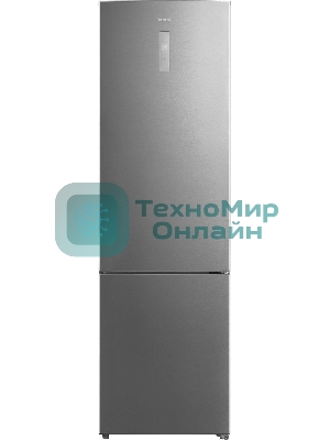 Холодильник Centek CT-1723 стальной двухкамерный 254/85 л морозилка снизу, No Frost