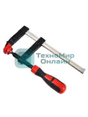 Струбцина F-образная усиленная Deli DL110830Z 300x80 мм, макс. усилие зажима 3000N, резьба 14мм