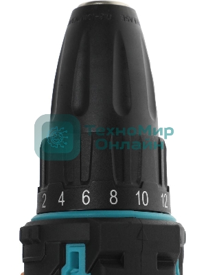 Дрель-шуруповерт Bort BAB-12x2Li-F, 12 В, 1,5 Ач, 36 Нм, щеточный