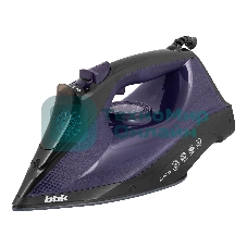 Утюг BBK ISE-2413 (B/V) черный/фиолетовый, 2400 Вт, 40 г/мин, 140 г/мин, 450 мл