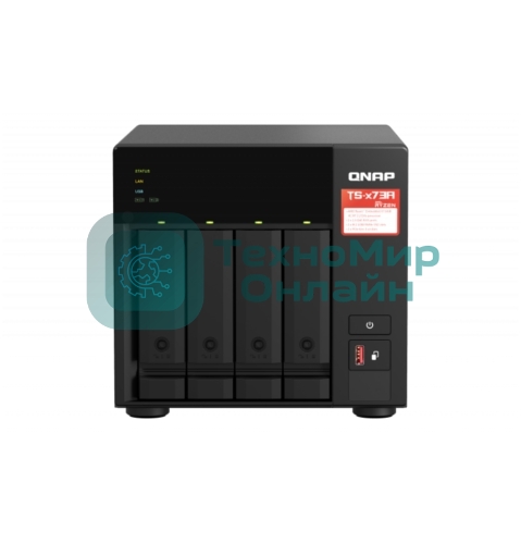 Сетевое хранилище NAS Qnap TS-473A-8G 4-bay Ryzen V1500B
