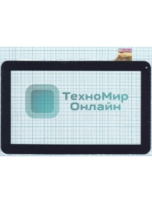 Сенсорное стекло (тачскрин) WJ608-V1.0 (V2.0), черное