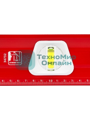 Уровень алюминиевый Matrix, магнит фрезерованный, 3 глазка 2 комп, рукоятки, 800 мм