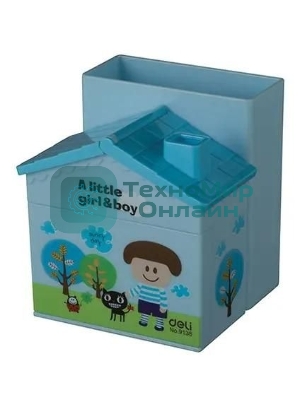 Подставка Deli E9138 Домик для письменных принадлежностей, ассорти, пластик