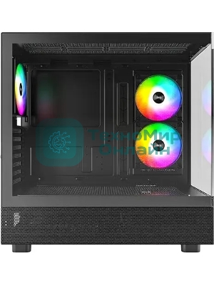 Компьютерный корпус Montech XR черный без БП ATX 3x120мм 2xUSB3.0 1xUSB3.1 audio bott PSU