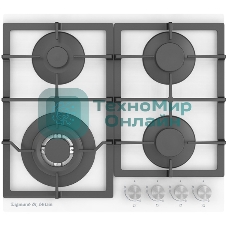 Газовая варочная панель Zigmund & Shtain M 26.6 W независимая, белый