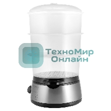 Пароварка электрическая Centek CT-1457 9л 800Вт, стальной корпус, таймер 60 мин, 3 контейнера