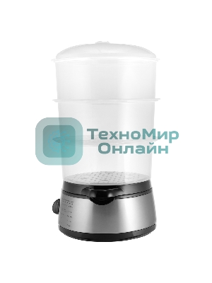 Пароварка электрическая Centek CT-1457 9л 800Вт, стальной корпус, таймер 60 мин, 3 контейнера