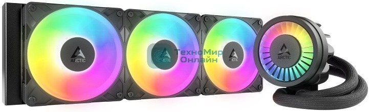 Жидкостная система охлаждения Arctic Cooling Liquid Freezer III Pro 360 ARGB Multi Compatible ACFRE00184A черный 120мм алюминий+медь 3000rpm 4-pin