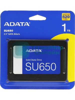 Накопитель SSD ADATA Ultimate SU650, 1Tb, SATA III, 2.5