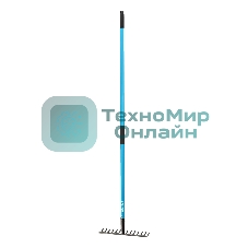 Грабли Palisad LUXE стальные, 355х1520 мм, 14 зубьев, фибергласовый черенок, ПВХ накладка