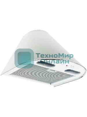 Вытяжка каминная Elikor Эпсилон 50П-430-П3Л белый/серебристый, 50 см, 430 куб. м/ч, 54 дБ