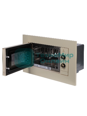 Встраиваемая микроволновая печь Lex BIMO 20.04 IV слоновая кость, 20 л, 700 Вт, переключатели - поворотный механизм