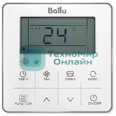 Внутренний блок сплит-системы канального типа Ballu BLC_D/in-24HN1_21Y 24000 BTU, 70 м², 42 дБ, охлаждение, обогрев, осушение, серый