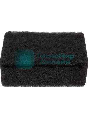 Губка для мытья посуды двухслойная прямоугольная KS-08 черный (107567)