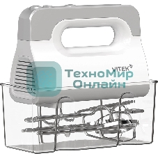Миксер ручной Vitek VT-HM5001 800Вт белый/серебристый