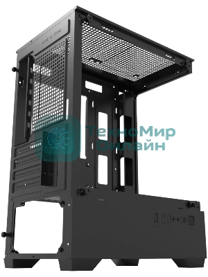 Корпус Bloody CC-125-BK, Mini-Tower, чёрный