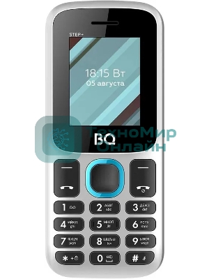 Мобильный телефон BQ 1848 Step+ белый/синий