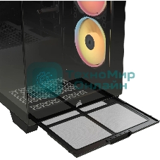 Корпус Corsair iCUE Link 3500X LX-R RGB Black, Midi-Tower, чёрный, 3 x 120 мм
