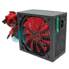 Блок питания Ginzzu PC500 (Red), 500Вт 80 PLUS, 140мм, черный