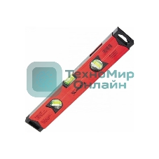 Уровень Matrix алюминиевый магнитный, 1200 мм, фрезерованный, 3 глазка, усиленный