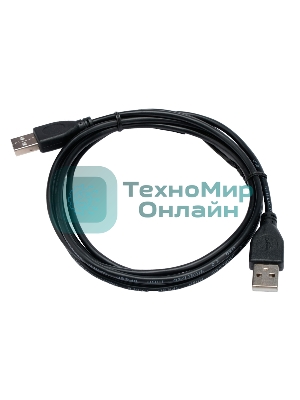 Кабель USB2.0 Cablexpert CC-USB2-AMAM-1.8M, AM/AM, экран, 28/26AWG, медь, Pro, 1.8м, черный, пакет