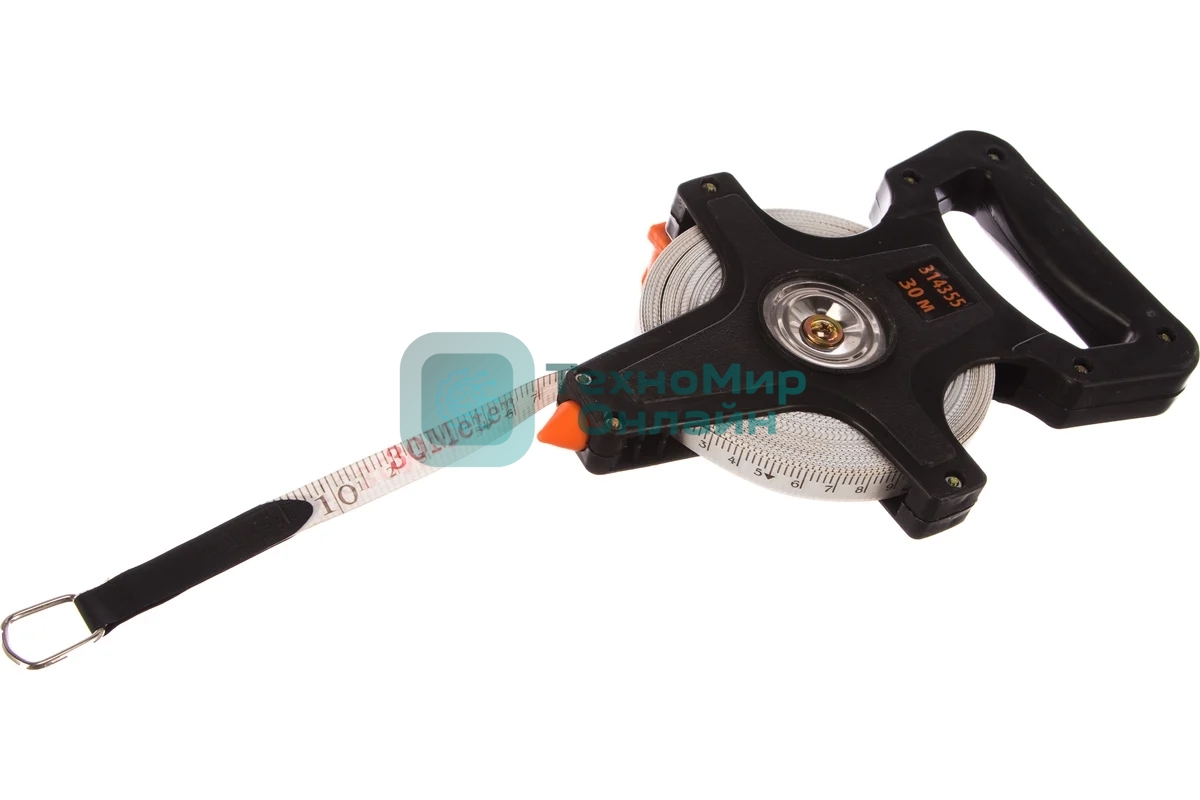 Рулетка Sparta геодезическая 30 мх12.5мм лента пвх открытый корпус