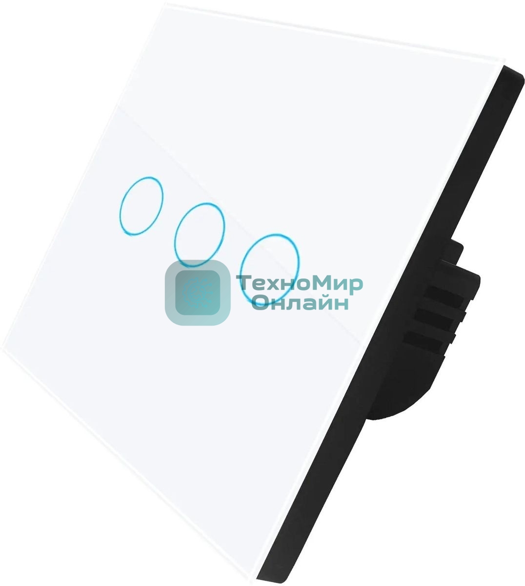 Выключатель умный Digma DiSwitch 3p 3-хкл. универсальный белый (DSW3P)