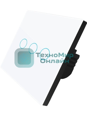 Выключатель умный Digma DiSwitch 3p 3-хкл. универсальный белый (DSW3P)