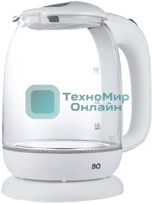 Чайник электрический BQ KT1830G, 2200Вт, 1.7л, белый