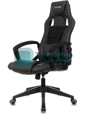 Кресло Zombie Arena черный, экокожа, 120 кг, механизм качания