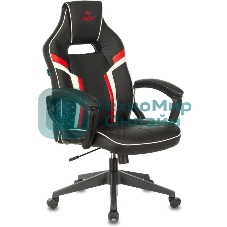 Кресло Zombie Z3 черный/красный, экокожа, 120 кг, механизм качания