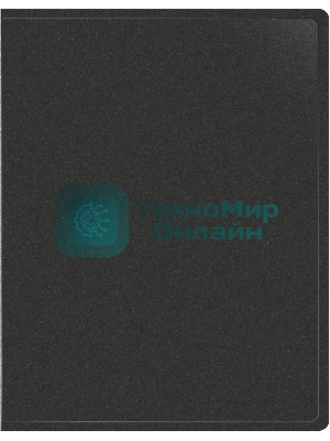 Папка с 100 прозрачными вкладками Silwerhof Eco A4, пластик, 0.7мм, черный