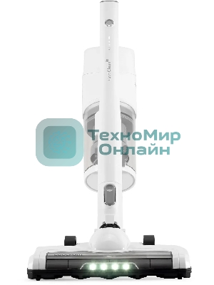 Пылесос вертикальный Coolfort CF-3004 белый, питание от аккумулятора, 150 Вт, уборка сухая, пылесборник 0,5 л, работа от АКБ max 30 мин.