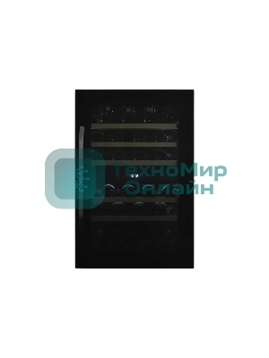 Винный шкаф встраиваемый ZÜGEL ZCWI570DB черный, 145 л, 2 отсека, 57 бут.