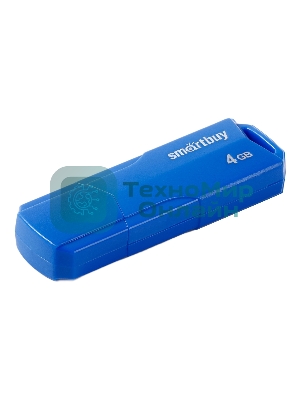 Флешка USB Smartbuy CLUE Blue (SB4GbCLU-BU), 4Gb, USB 2.0, R/W 15/8, синий