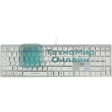 Клавиатура проводная A4Tech Fstyler FX50, USB, белый