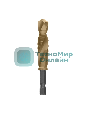 Сверло-метчик Denzel М12 х 1,25 мм, Р6М5