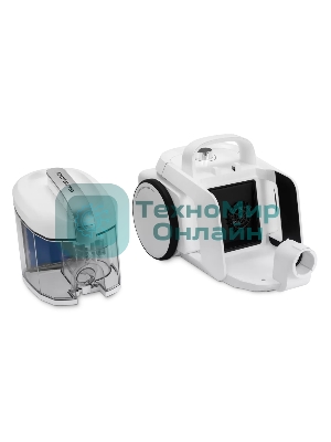 Пылесос Polaris PVC 1909 белый, 650/2200 Вт, уборка сухая, пылесборник контейнер 3 л