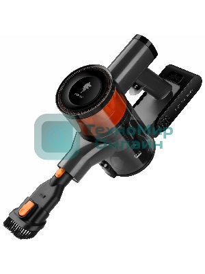 Пылесос вертикальный Leonord LE-1415 DC черный, питание от аккумулятора, 230 Вт, уборка сухая, пылесборник 0,5 л