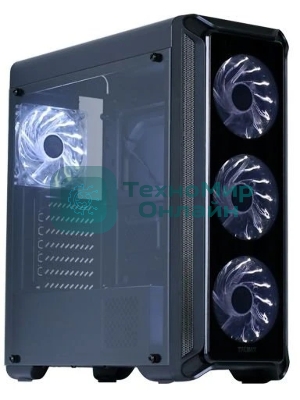 Компьютерный корпус Zalman i3 edge черный без БП ATX 3x120мм 2xUSB 2.0 1xUSB 3.0 audio bott PSU