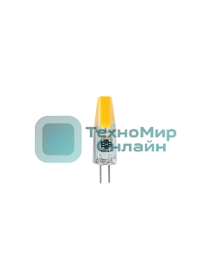 Лампа светодиодная JazzWay PLED-G4 COB 3Вт капсульная 3000К теплый белый G4 240лм 220В