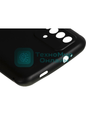 Чехол (клип-кейс) BORASCO Silicone Case, для Xiaomi Redmi 9t, черный